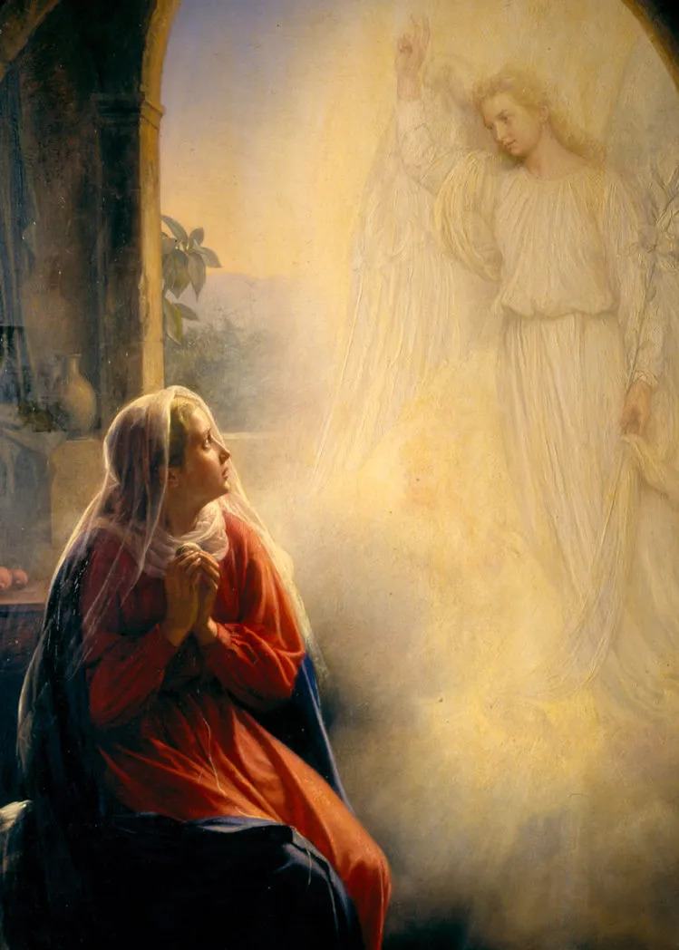 The Annunciation, by Carl Heinrich Bloch, was painted in 1890.