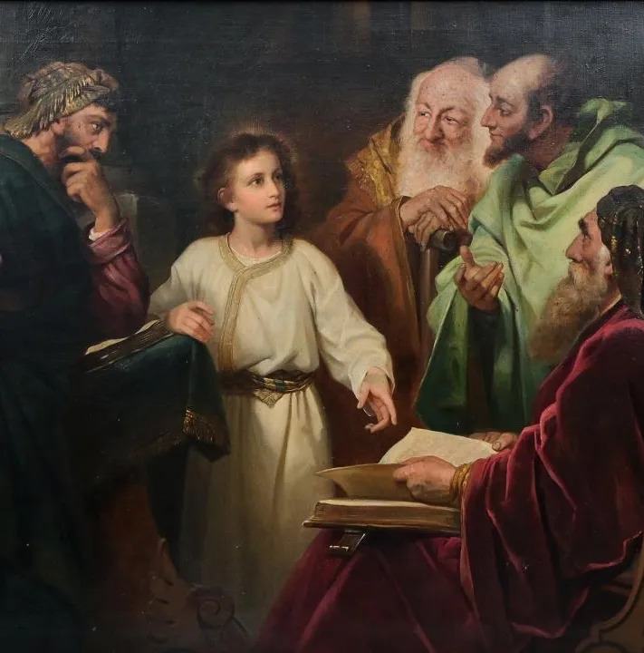 Heinrich Hofmann painted Jesus Among the Doctors in 1884.